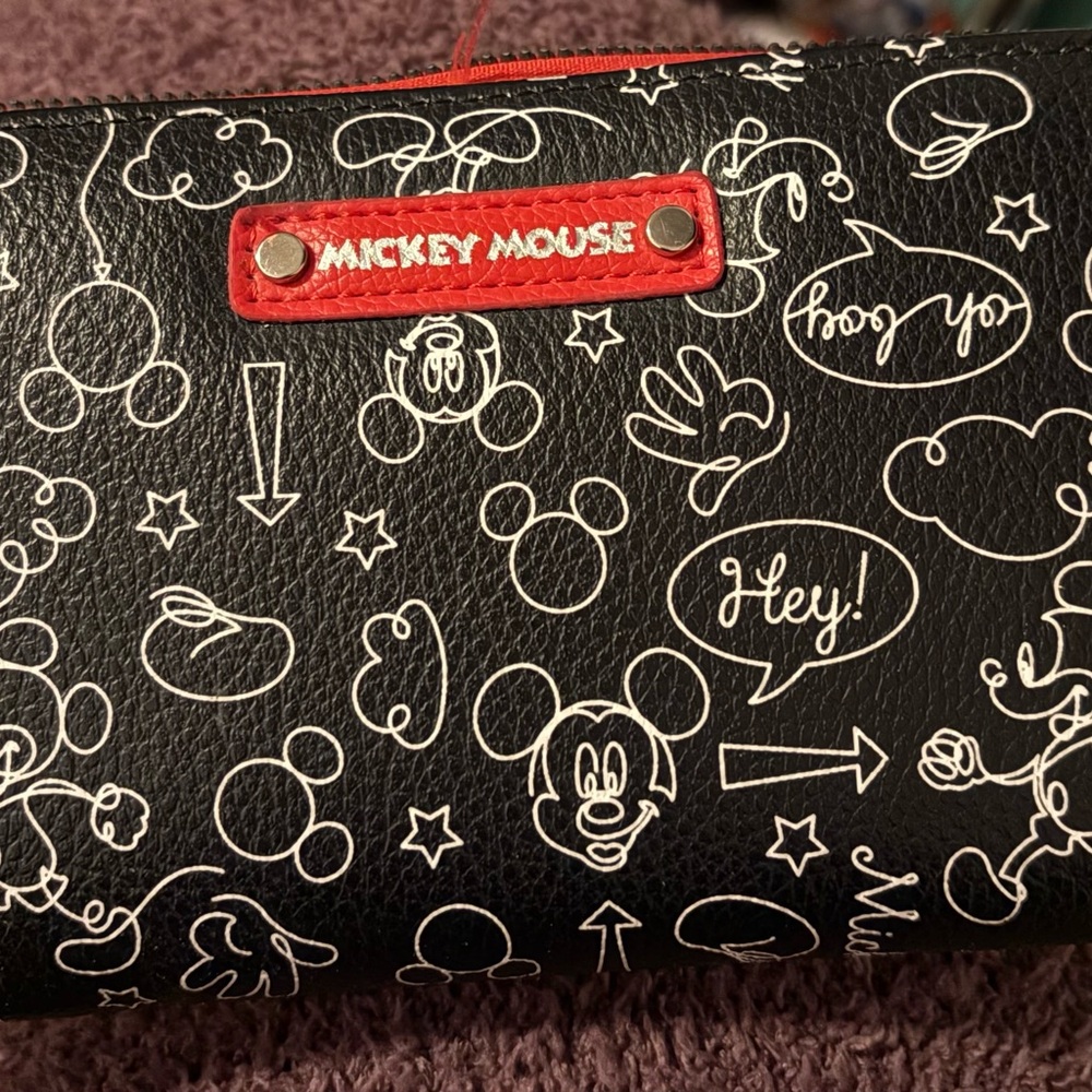 Disney Black and Red Mickey Mouse Wallet